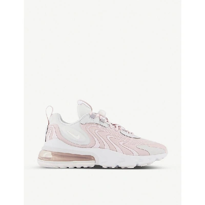 Shop Nike Air Max 270 React Woven Trainers In Photon Dust Summit White