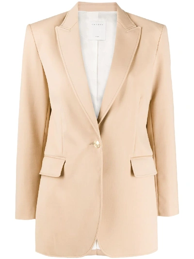 Shop Sandro Cafey Tailored Blazer In Neutrals