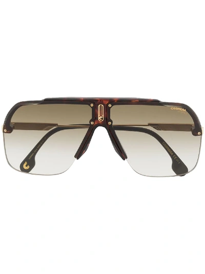 Shop Carrera Havana Tinted Sunglasses In Brown