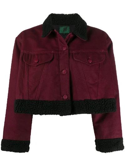 Pre-owned Jean Paul Gaultier 1980s Cropped Jacket In Red