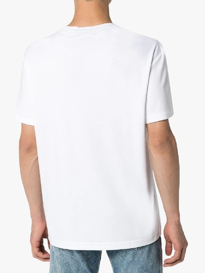 Shop Polo Ralph Lauren Logo Print Cotton T-shirt In White