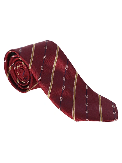 Shop Ferragamo Red Silk Tie