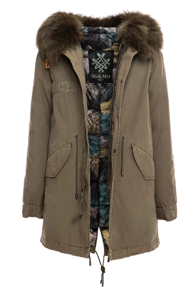 Shop Mr & Mrs Italy Loden Jazzy Midi Parka With Padded Lining In Loden / Forest / Loden