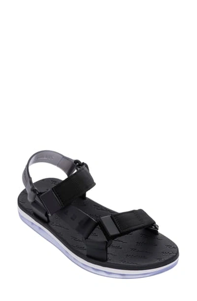 Shop Melissa Papete Rider Sandal In Black White