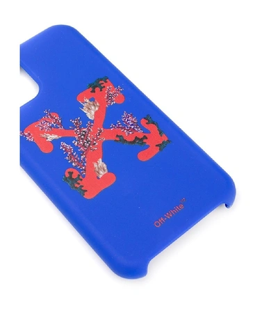 Shop Off-white Blue Coral Print Iphone 11 Case