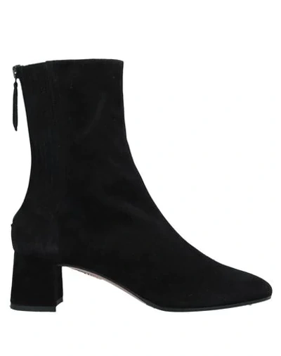 Shop Aquazzura Ankle Boots In Black