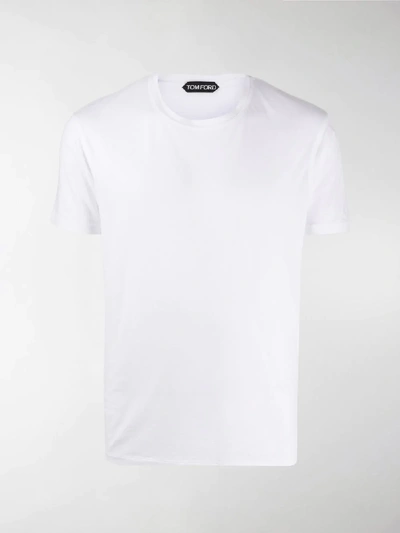 Shop Tom Ford Short-sleeved Slim-fit T-shirt In White