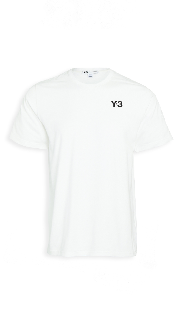 y3 white t shirt