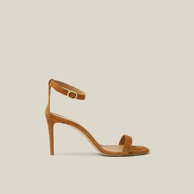 Pre-owned Mansur Gavriel Brown Suede Sandals It 39