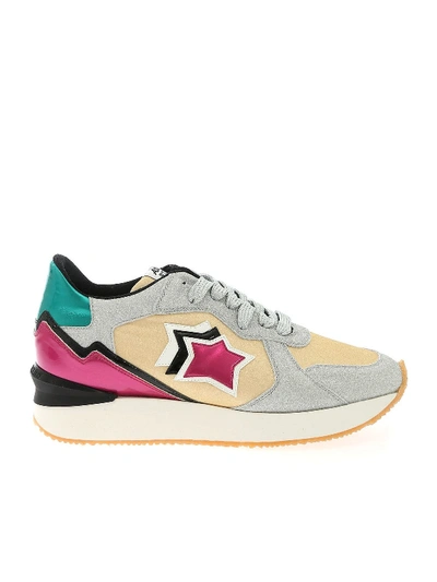 Shop Atlantic Stars Andromeda Laminated Sneakers In Multicolour