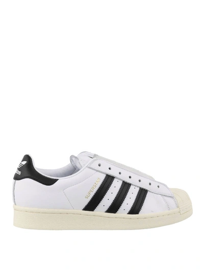 Shop Adidas Originals Superstar Laceless Sneakers In White
