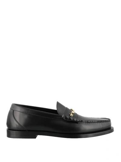 Shop Jimmy Choo Mocca Loafers In Black