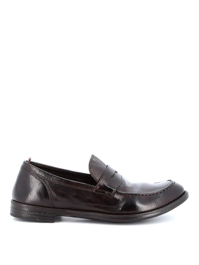Shop Officine Creative Arc509 Ignis Loafers In Dark Brown