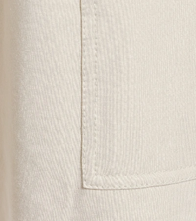 Shop Brunello Cucinelli Stretch-cotton Paperbag Pants In White