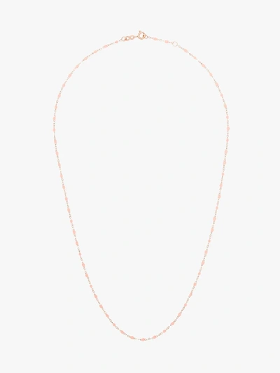 Shop Gigi Clozeau 18k Rose Gold 50 Cm Beaded Necklace In R48 Pink