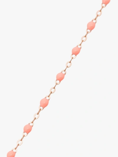 Shop Gigi Clozeau 18k Rose Gold 50 Cm Beaded Necklace In R48 Pink
