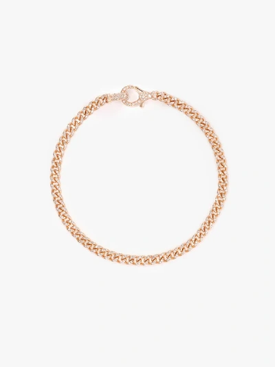 Shop Shay 18k Rose Gold Baby Link Diamond Bracelet In Metallic
