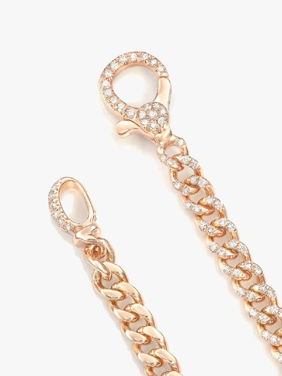 Shop Shay 18k Rose Gold Baby Link Diamond Bracelet In Metallic