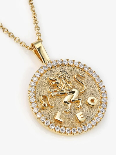 Shop Anita Ko 18k Yellow Gold Leo Pendant Diamond Necklace