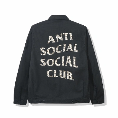 Pre-owned Anti Social Social Club  Lube Jacket Black