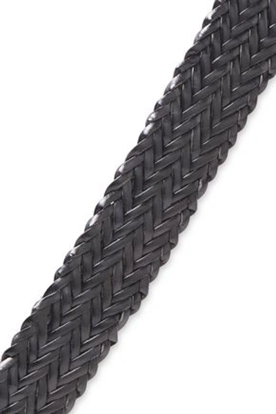 Shop Zimmermann Braided Leather Belt In Black