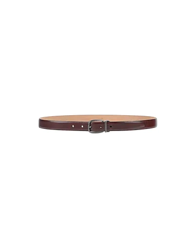 Shop Dolce & Gabbana Leather Belt In Dark Brown