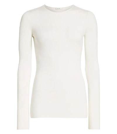 Shop The Row Ivory Tumelo Wool Top In White