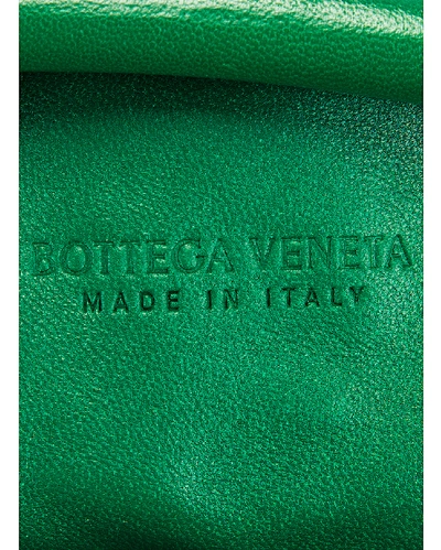 Shop Bottega Veneta The Pouch Clutch In Racing Green & Gold