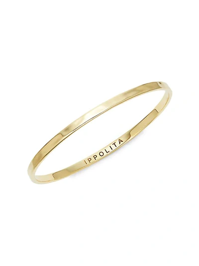 Shop Ippolita Senso 18k Hammered Gold Bangle Bracelet
