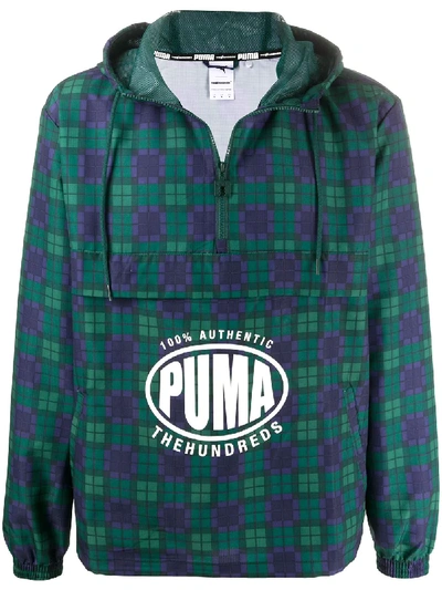 Shop Puma X The Hundreds Hooded Anorak In Green