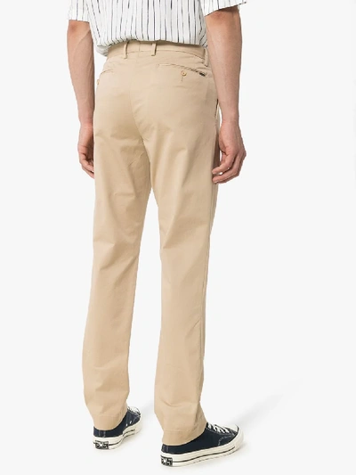 Shop Polo Ralph Lauren Straight Leg Trousers In Neutrals