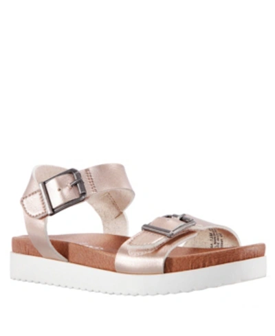 Shop Nina Jacklin3 Toddler, Little And Big Girls Sandal In Rose Gold-tone