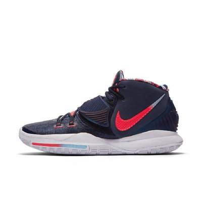 Shop Nike Kyrie 6 '' Basketball Shoe In Midnight Navy,psychic Blue,laser Crimson