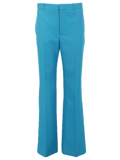 Shop Balenciaga Pants In Blu