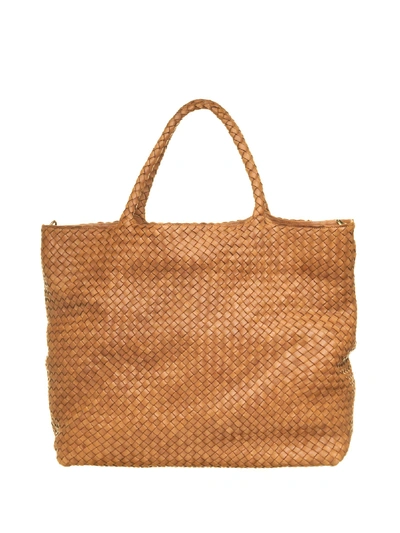 Shop Officine Creative Brown Class35 Braided Bag In Corda