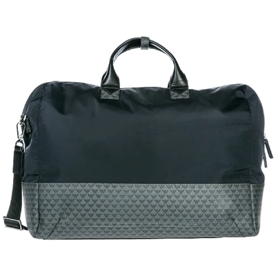 Shop Emporio Armani Dionysus Medium Duffle Bag In Navy / Black