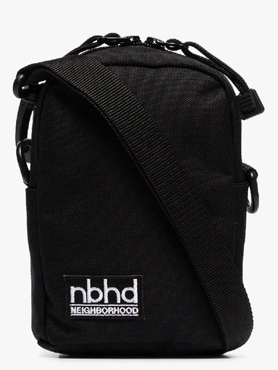 Shop Neighborhood Black Logo Patch Cross Body Bag