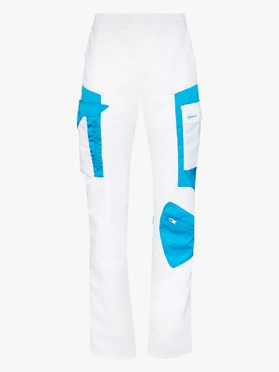 Shop Misbhv Cargo Track Pants In White