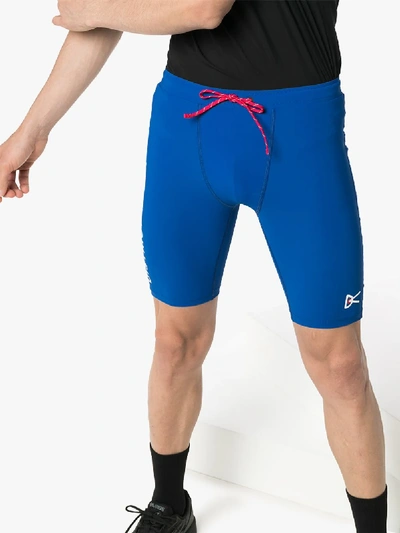 Shop District Vision 'tomtom' Kompressions-shorts In Blau