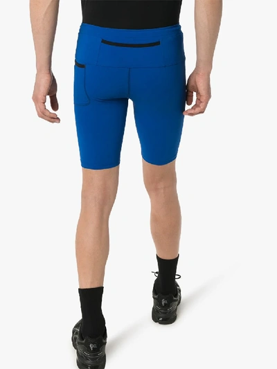 Shop District Vision 'tomtom' Kompressions-shorts In Blau