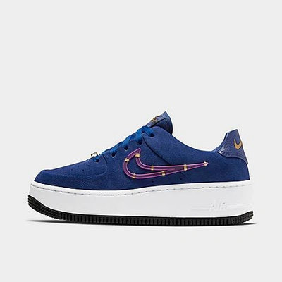 Shop Nike Women's Air Force 1 Sage Low Lx Casual Shoes In Blue