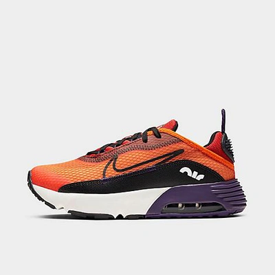 Shop Nike Boys' Little Kids' Air Max 2090 Casual Shoes In Magma Orange/eggplant/habanero Red/black