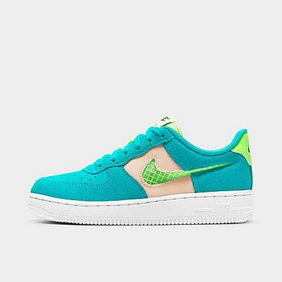 Shop Nike Little Kids' Air Force 1 Lv8 Se Casual Shoes In Green