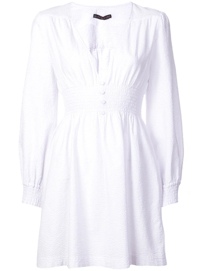 Shop Alexa Chung Smock Dress White