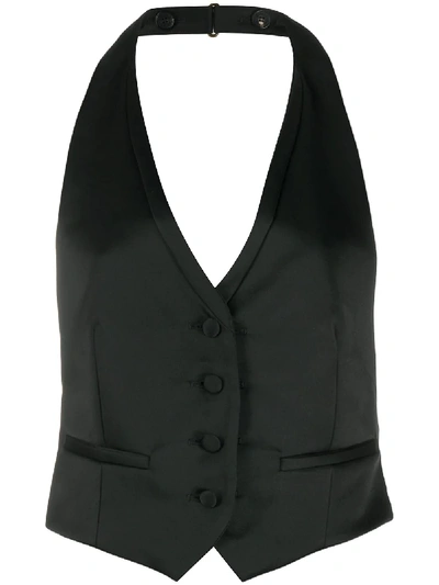 FRANKIE MORELLO HALTER NECK WAISTCOAT 