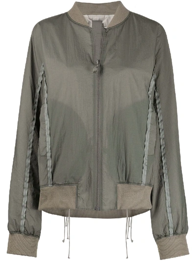 Shop Hyein Seo Aviator Bomber Jacket In Grey