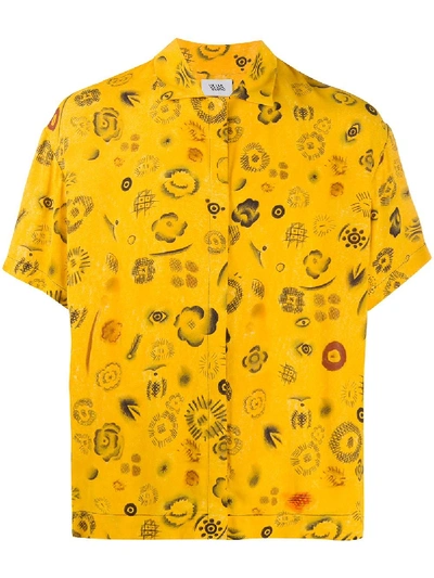 Shop Vejas Graphic-print Short-sleeved Shirt In Yellow