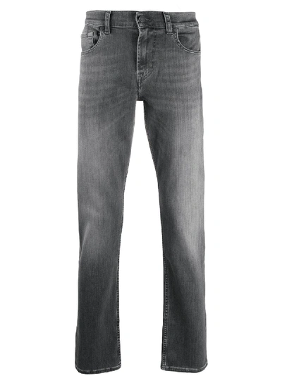 Shop 7 For All Mankind Slimmy Slim-fit Jeans In Grey