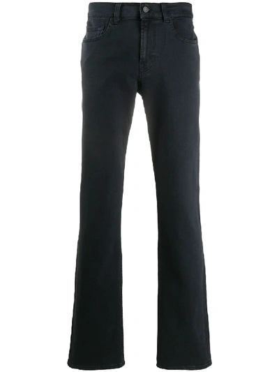 Shop 7 For All Mankind Slimmy Straight-leg Jeans In Blue