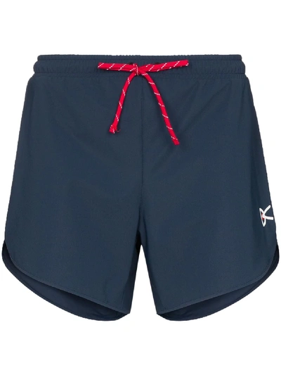Shop District Vision Spino Drawstring Performance Shorts In Blue